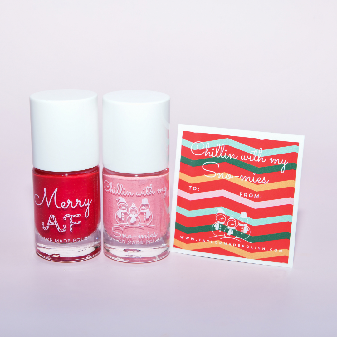 Merry AF / Chillin with My Snow-mies – Nail Polish Gift Set